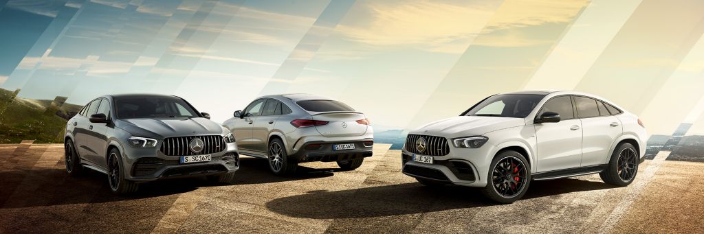 The image shows the Mercedes-AMG A-Class vehicles.