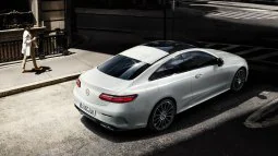 The image shows the front of the Mercedes-Benz A-Class.