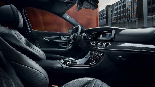 The image shows the interior of the A-Class Sedan.