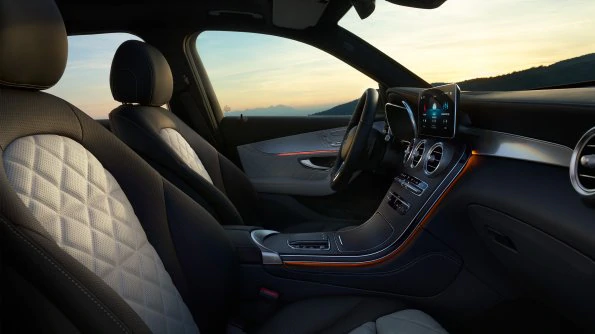 The image shows the interior of the A-Class.